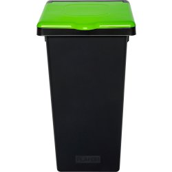 Style papperskorg med lock, 53 L, grön