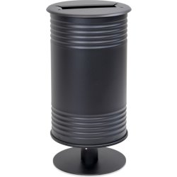 Papperskorg Plåt, Papper, på fot, svart
