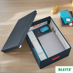 Leitz Cosy Click & Store Boks | S flad | Grå