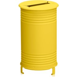 Papperskorg Plåt, Papper, gul