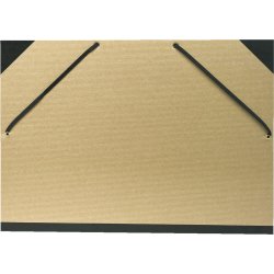 Exacompta Gummibandsmapp, A3, brun