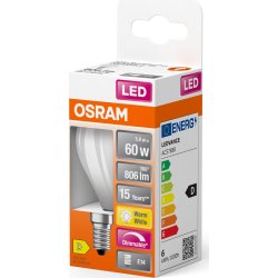 Osram Retro LED Kronepære E14, 6,5W=60W, dæmpbar