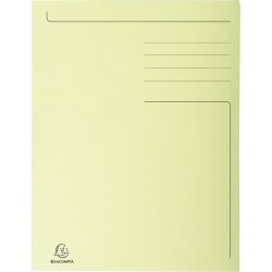 Exacompta Forever 3-klaffsmapp, A4, gul