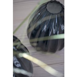 Holmegaard 2Lip Vase H34 cm, mørkblå