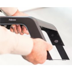 Fellowes Hana monitor stander m. USB-porte, sort