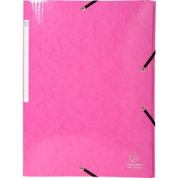 Exacompta Iderama Snoddmapp, 3 flikar, rosa