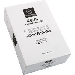 Exacompta Desk Pad Blok refill, No.3, blank, 5 stk