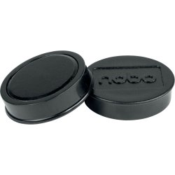 Nobo whiteboardmagneter Ø38 mm, svart, 4 st.