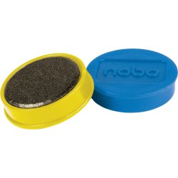 Nobo whiteboardmagneter Ø38mm, assorterade, 10 st