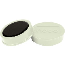 Nobo whiteboard magneter Ø38 mm, hvid, 10 stk.