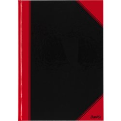 Bantex Kina Notes A4 Blank  Svart/röd