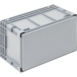 Lagerkasse 65 liter, Lukket håndtag, 60x40x32 cm
