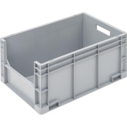 Förvaringslåda 65L, öppen framtill, 60x40x32 cm