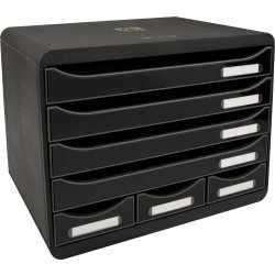 Exacompta Store-Box Skrivbordsbyrå, 7 st, b. svart