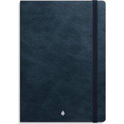 Burde Deluxe Notesbog, A5, linjeret, blue