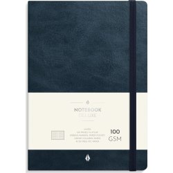 Burde Deluxe Notesbog, A5, linjeret, blue