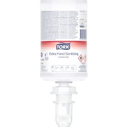 Tork S4 Premium handdesinfektion 80 %, gel, 1 l