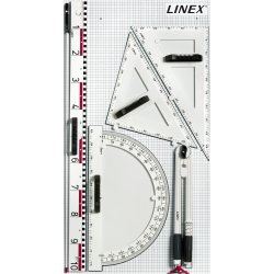 Linex BBMS Magnetiskt linjalset whiteboard, 7 del.