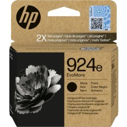 HP 924e EvoMore Original bläckpatron, Svart