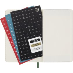 Moleskine 2025 Kalender | S | Uge | Poc. | Grøn