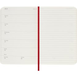 Moleskine 2025 Kalender | S | Uge | Poc. | Rød