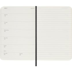 Moleskine 2025 Kalender | S | Uge | Poc. | Sort