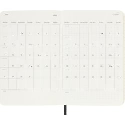 Moleskine 2025 Kalender | S | Uge | Poc. | Sort