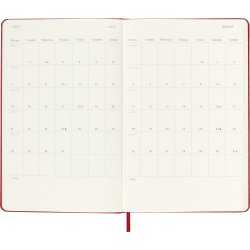 Moleskine 2025 Kalender | H | Uge | L | Rød