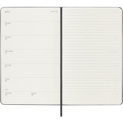 Moleskine 2025 Kalender | H | Uge | L | Sort