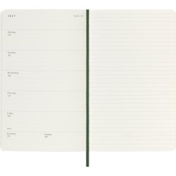 Moleskine 2025 Kalender | S | Uge | L | Grøn