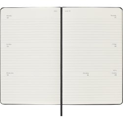 Moleskine 2025 Kalender | H | Uge h. | L | Sort