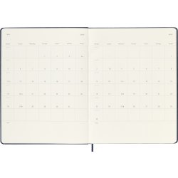 Moleskine 2025 Kalender | H | Uge | XL | Blå