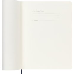 Moleskine 2025 Kalender | S | Uge | XL | Blå