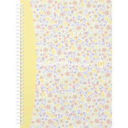 Oxford Floral Spiralbog B5 | Kvadreret | Ass.