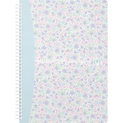 Oxford Floral Spiralbog B5 | Kvadreret | Ass.