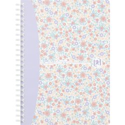 Oxford Floral Spiralbog A5 | Kvadreret | Ass.