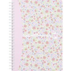 Oxford Floral Spiralbog A5 | Kvadreret | Ass.