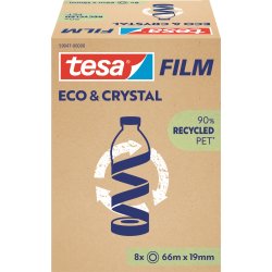 tesa Eco Crystal Tape | 19mm x 66m | 8 rl.