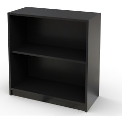 Jive hylla, 2 fack, mattsvart dekorlaminat, D35cm