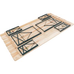 Festival bord-bænkesæt, foldbart, 200x50 cm, FSC