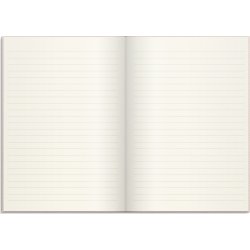 Burde Notesbog, tekstil, A5, linjeret, pink