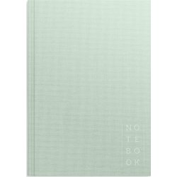 Burde Notesbog, tekstil, A5, linjeret, green