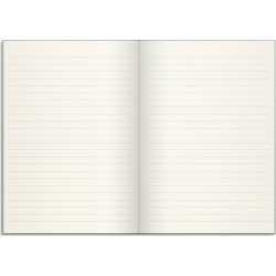 Burde Notesbog, tekstil, A5, linjeret, green
