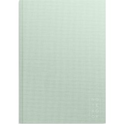 Burde Notesbog, tekstil, A4, linjeret, green