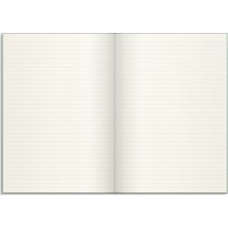 Burde Notesbog, tekstil, A4, linjeret, green