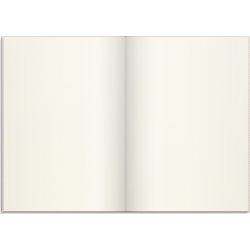 Burde Notesbog, tekstil, A4, blank, pink