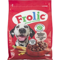 Frolic tørfoder, okse, 2,6 kg