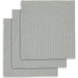 Engholm karklud, bomuld, 25x25 cm, grå, 3 stk.