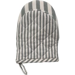 Engholm Mini grillhandske, mørk grå stribet