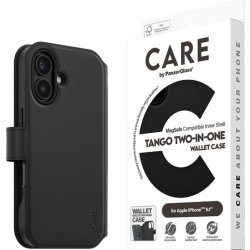 CARE iPhone 16 Case to i en cover m. pung, sort